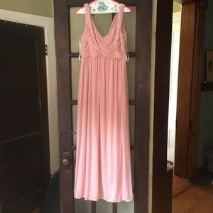 David’s Bridal bridesmaid dress in Ballet color